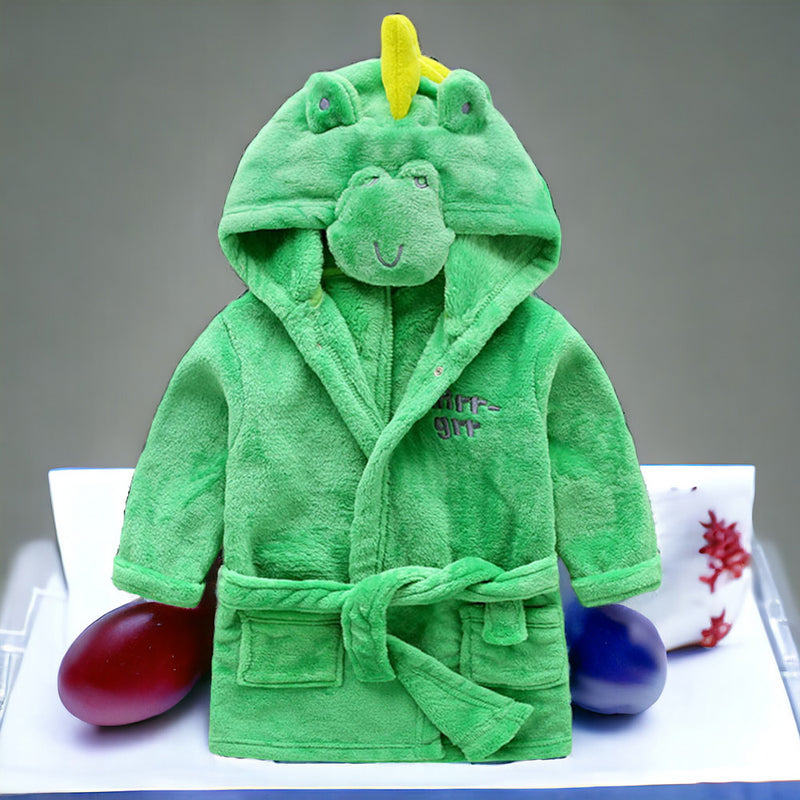 Unisex Baby Plush Animal Face Bathrobe - Hooded Bath Towel For Kids MamabBabyLand