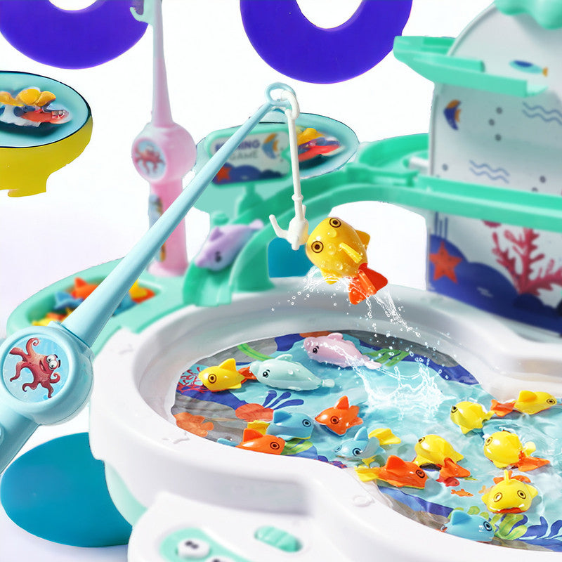 Kids Electric Fishing Pool Toy - Magnetism Fishing Game for Baby MamabBabyLand