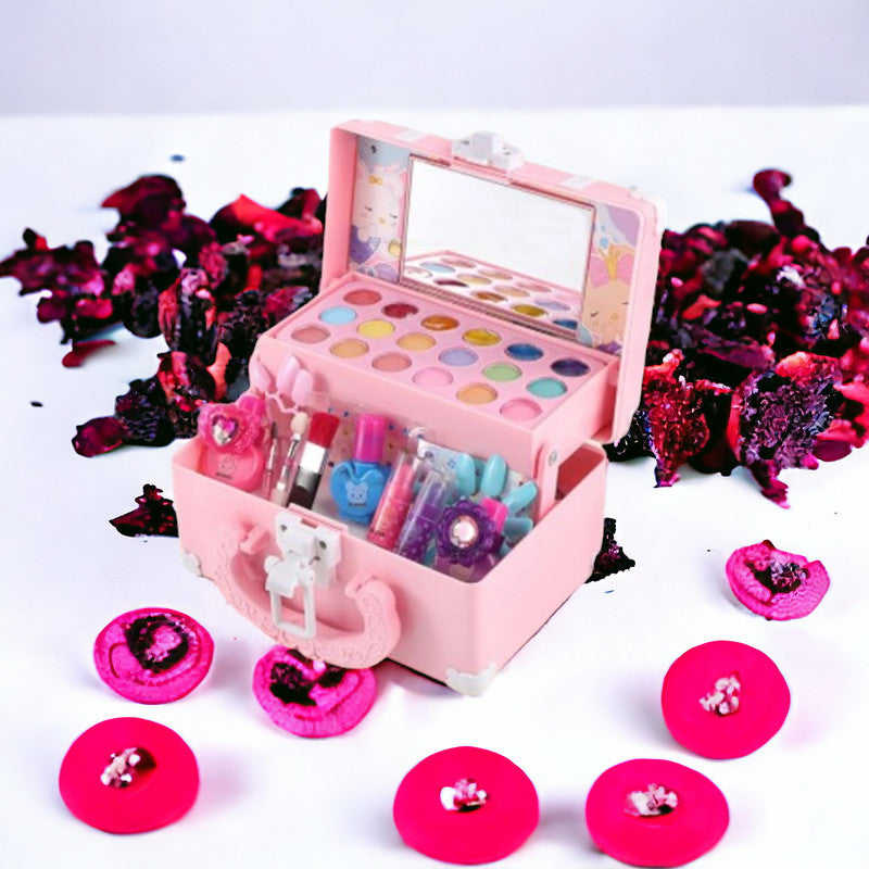 Kids Makeup Cosmetics Playing Box - Princess Makeup Girl Play Set MamabBabyLand