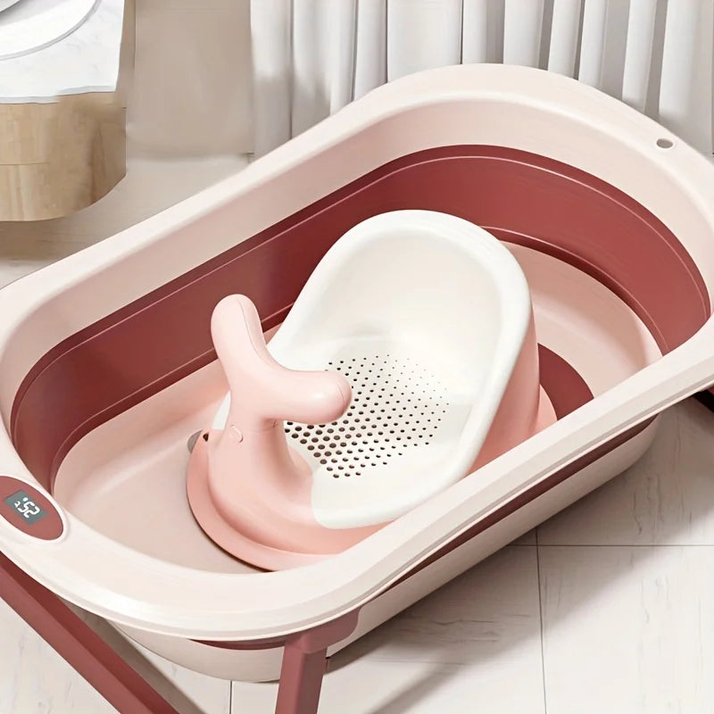Real-time Temperature Silicone Bathtub - Non-Slip Foot Bath Bucket MamabBabyLand