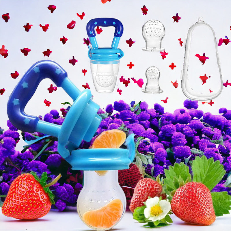 4 In 1 Baby Fresh Fruit Milk Feeding Bottles - Nibbler Learn Feeding, Teething Pacifier MamabBabyLand