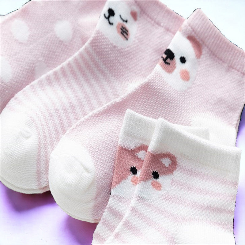 5 Pairs Infant Baby Socks -  Newborn Toddler First Walker Socks MamabBabyLand