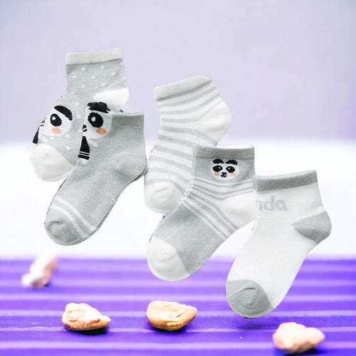 5 Pairs Infant Baby Socks -  Newborn Toddler First Walker Socks MamabBabyLand