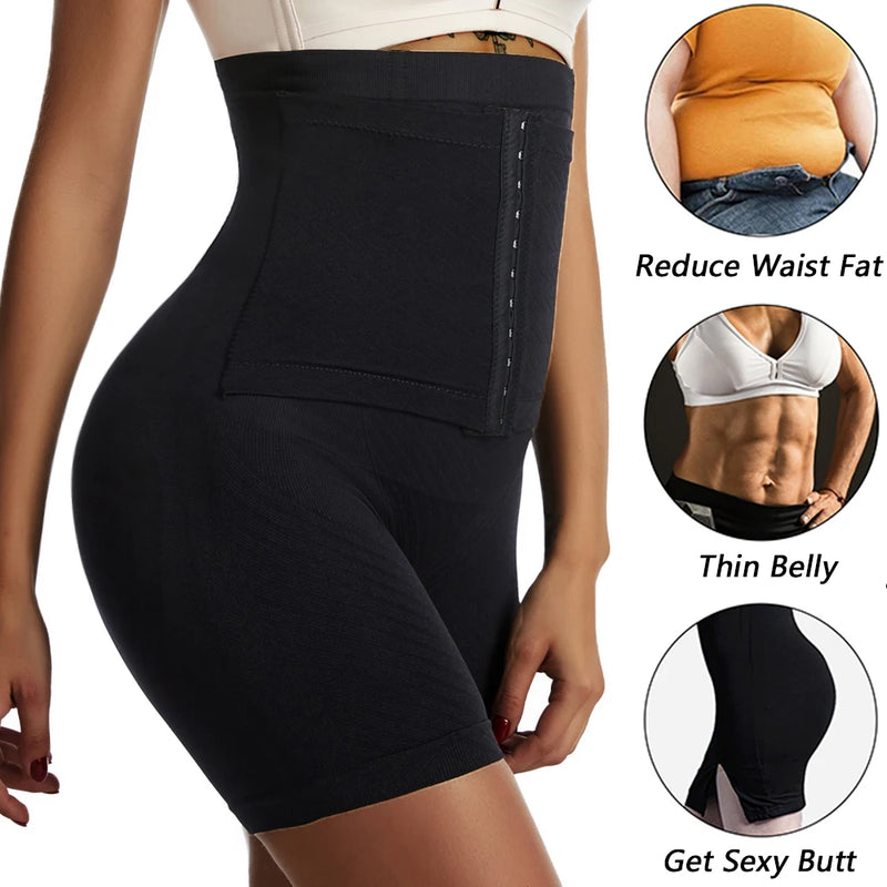 Women Firm Tummy Control with Hook Butt Lifter - Shapewear Panties High Waist Trainer MamabBabyLand