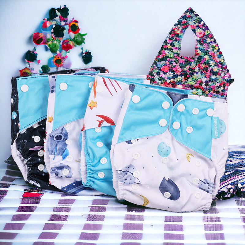 Premium Eco-Friendly Cloth Diapers - Ecological Reusable Baby Diapers MamabBabyLand