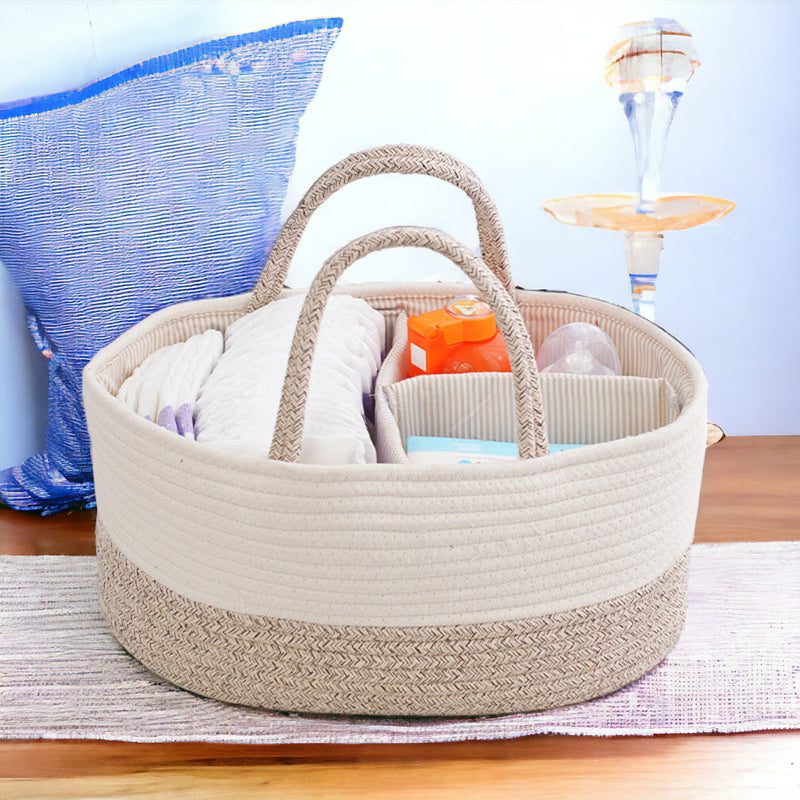 Multifunctional Travel Out Portable Mommy Bag - Cotton Rope Bag For Diaper Storage MamabBabyLand