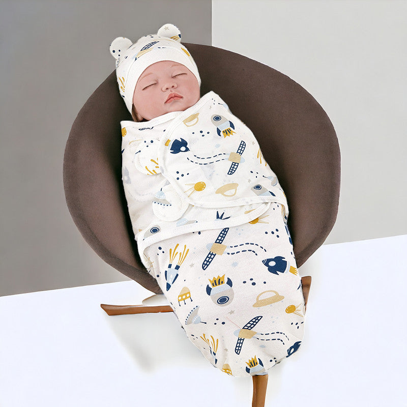 Newborn Sleeping Bag - Adjustable Cotton Newborn Swaddle Wrap MamabBabyLand