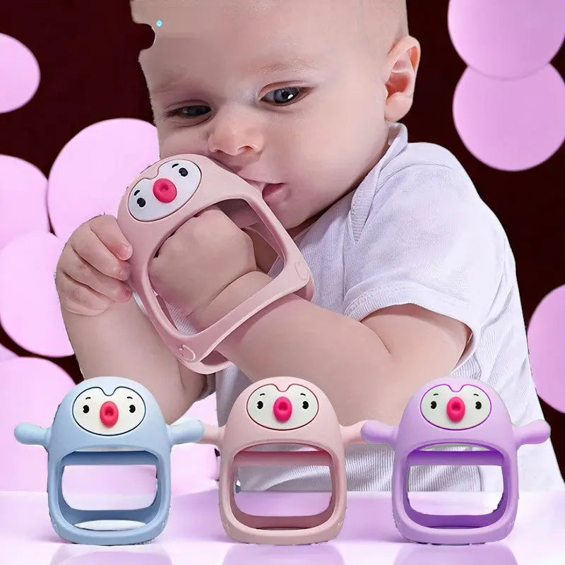 Never Drop Silicone Teething Toy for Babies - Infant Hand Teether Pacifiers MamabBabyLand