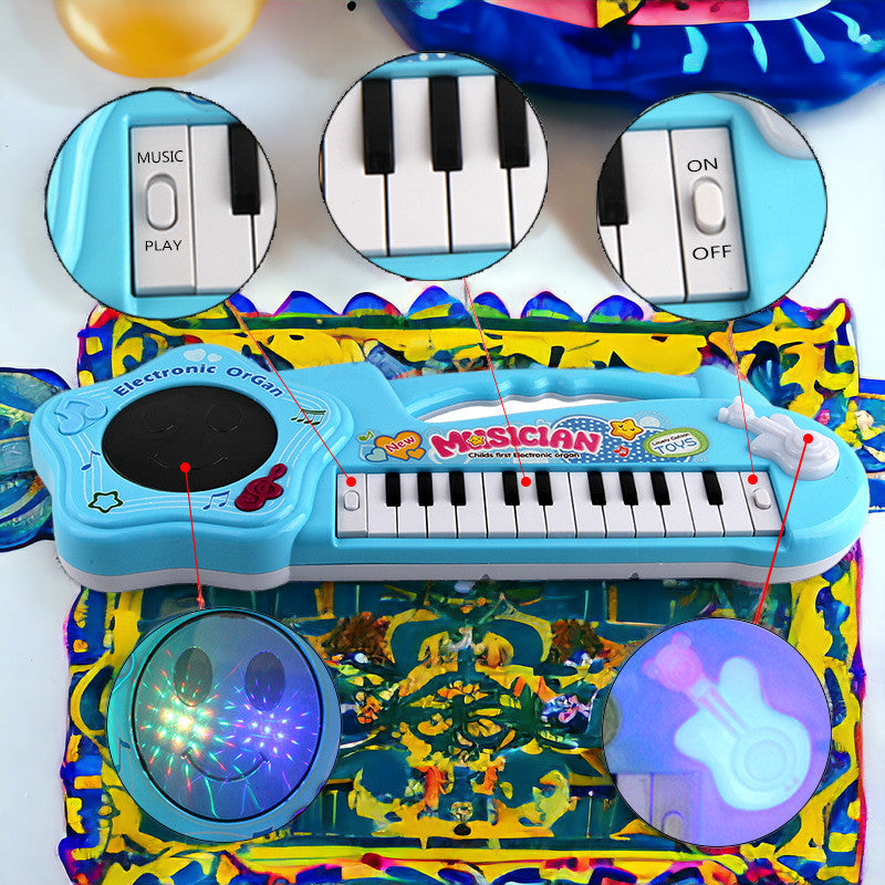 Piano Musical Toy - Keyborad Electic Flashing Music Instrument For Kids MamabBabyLand