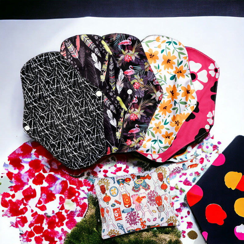 Reusable Menstrual Pads for Monthly Gaskets - Women's Panties Washable Sanitary Napkin MamabBabyLand