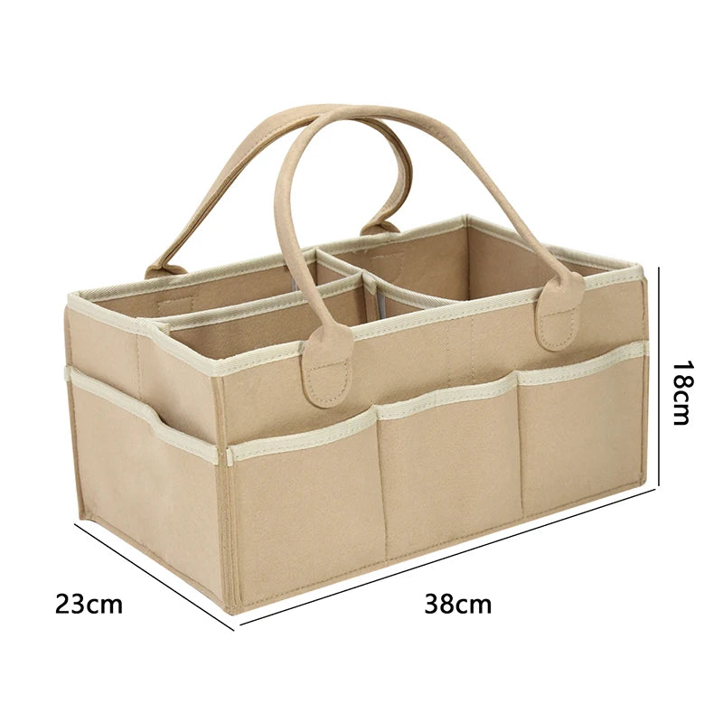 Baby Diaper Storage Mommy Tote Basket Baby Stroller Hanging Bags Thicken Large Capacity Baby Diaper Organizer Mom Tote Bags New MamabBabyLand