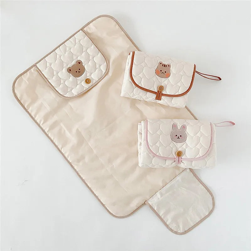 Foldable Baby Diaper Changing Mat - Nappy Changing Pad - Waterproof Item for Newborn MamabBabyLand