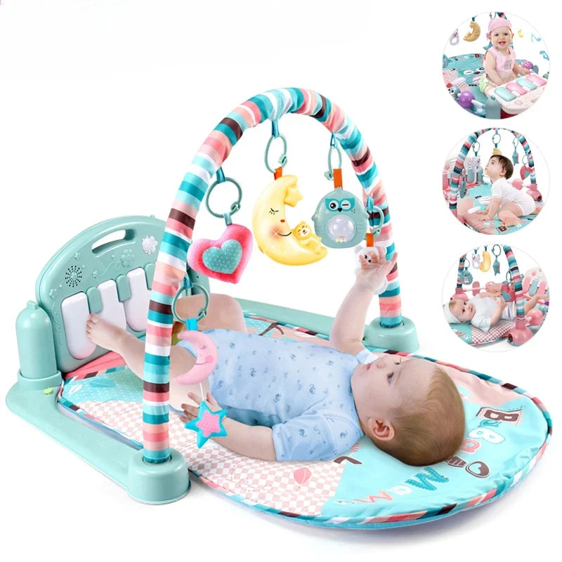 Baby Music Play Gym - Activity Toy for Newbord - Crawling Blanket Pedal Game Pad MamabBabyLand