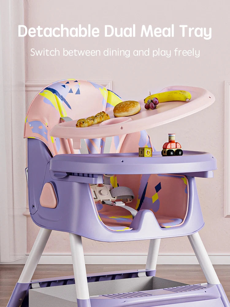 Baby High Chair to Eat - Reclining Infant Baby Eating Chair With Bib MamabBabyLand