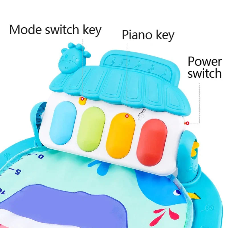 Baby Music Play Gym - Activity Toy for Newbord - Crawling Blanket Pedal Game Pad MamabBabyLand