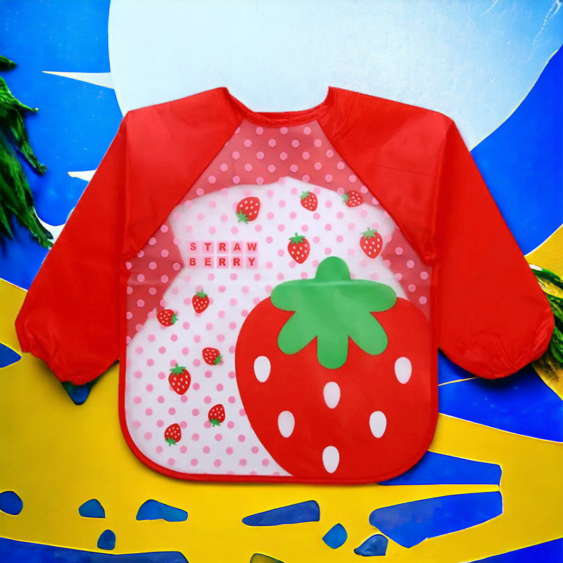 Waterproof Eating Smock - Infant Cartoon Long Sleeve Feeding Bib MamabBabyLand