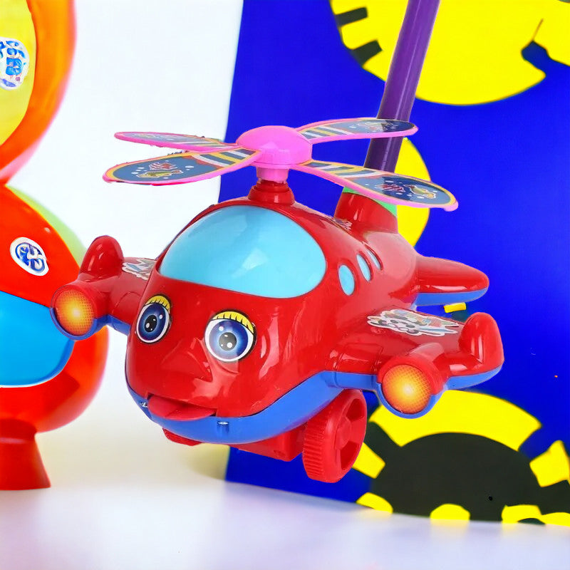 Children Walker Hand Push Airplane Toy - Kids Learning To Walk Infant Step Toy MamabBabyLand